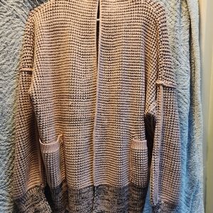 Women's Pink & Black Cardigan Sweater